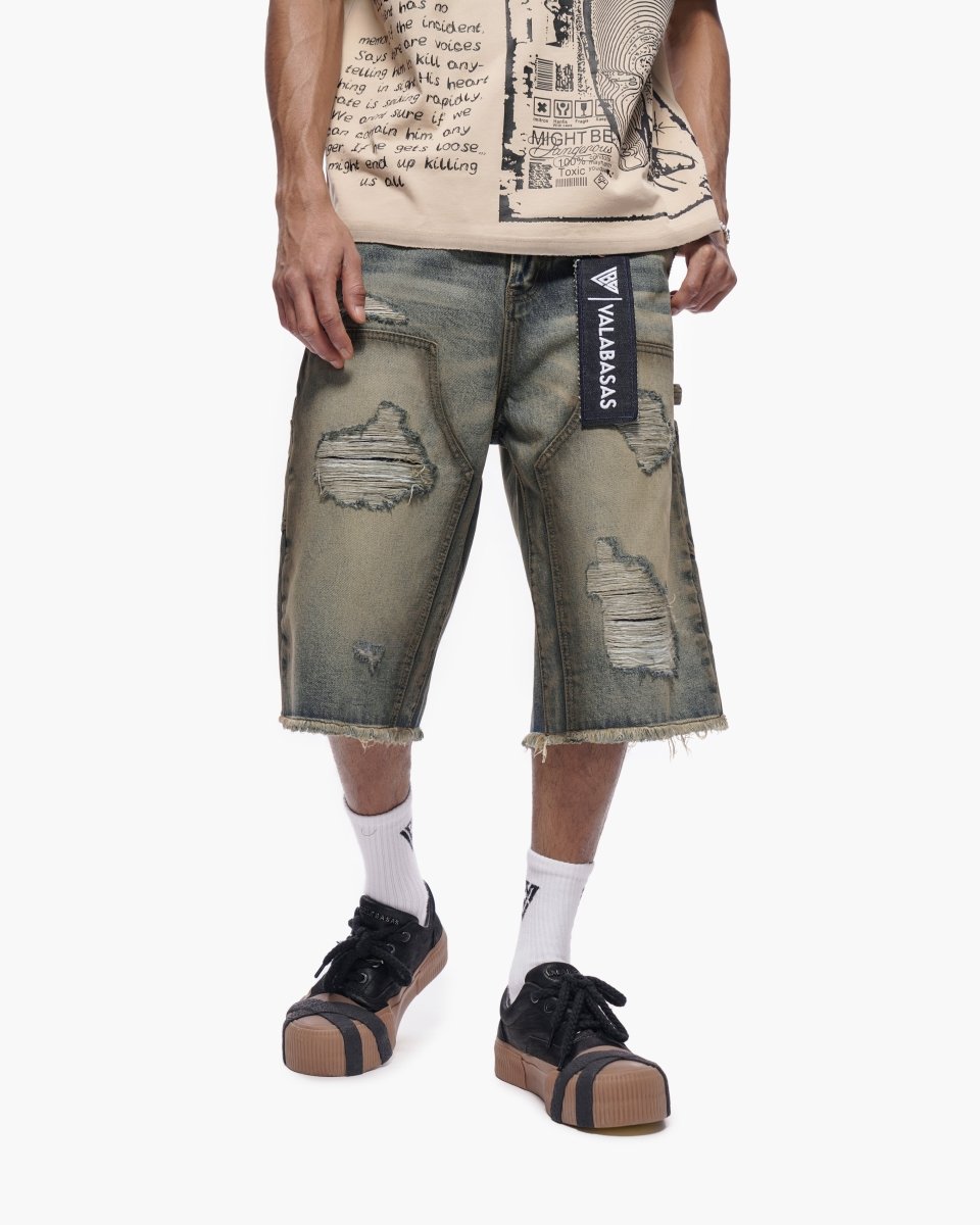Revolt Dirty Vintage Washed Jorts - Valabasas