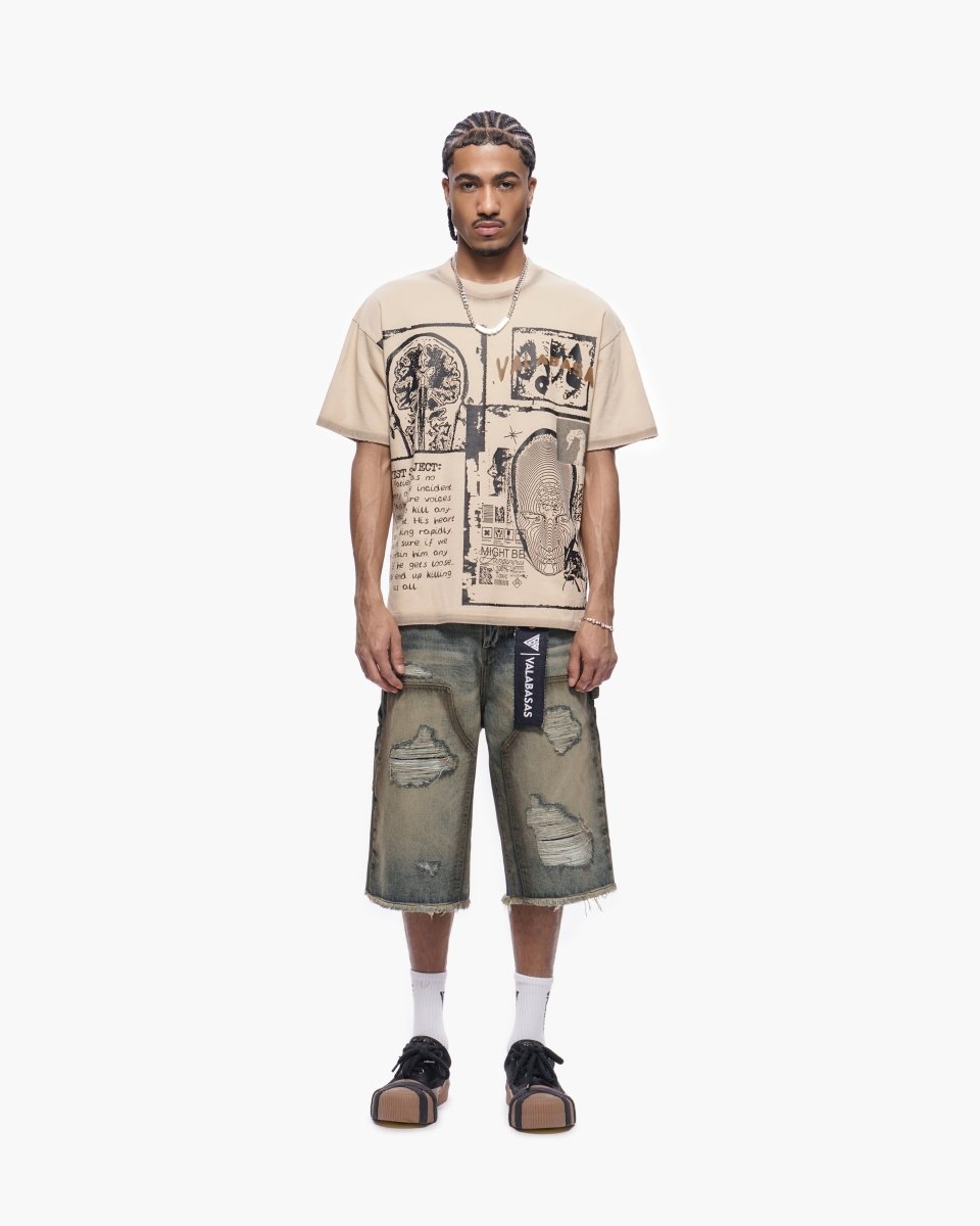 Revolt Dirty Vintage Washed Jorts - Valabasas
