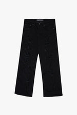 Jean baggy noir en denim « RIFT »