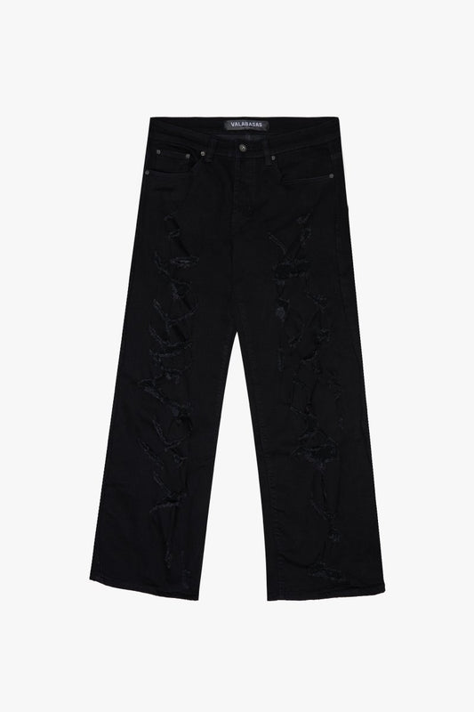 "RIFT" BAGGY DEMIN JEAN BLACK - Valabasas