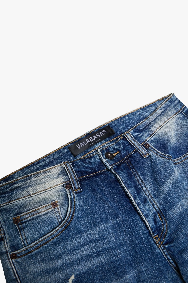 "RIFT" BAGGY DENIM JEAN BLUE WASH - Valabasas