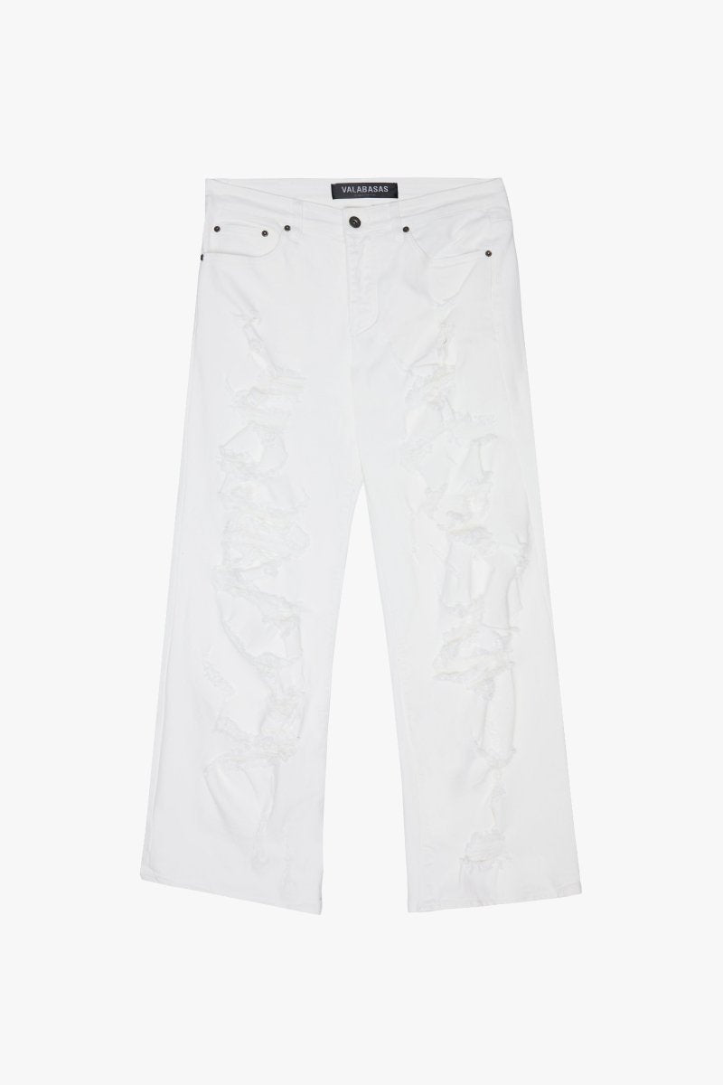 "RIFT" BAGGY DENIM JEAN WHITE - Valabasas