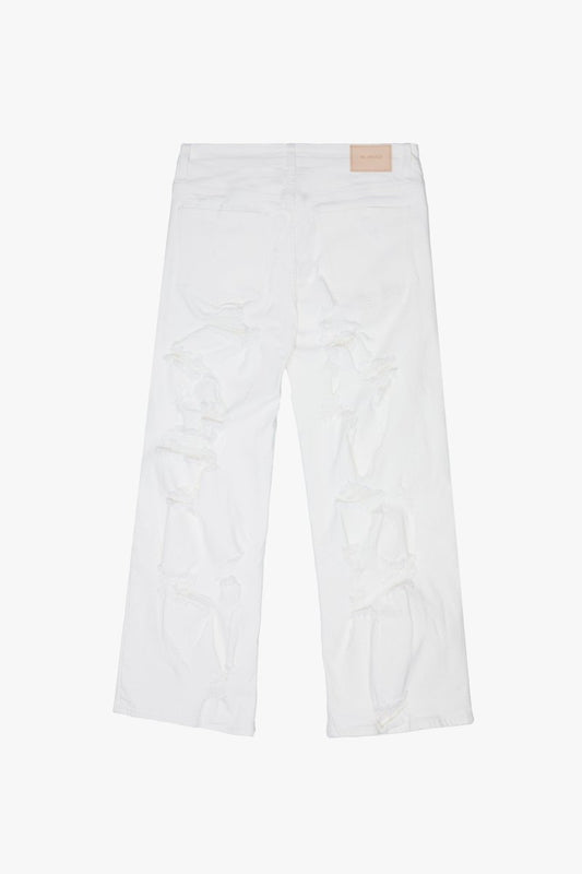 "RIFT" BAGGY DENIM JEAN WHITE - Valabasas