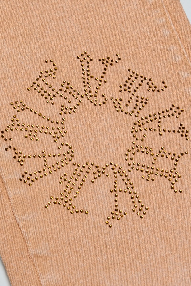 "RINGER” STACKED FLARE JEAN KHAKI - Valabasas