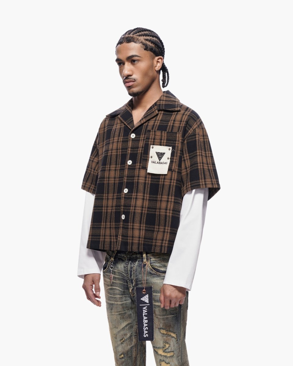 Rip Layered Flannel Brown - Valabasas