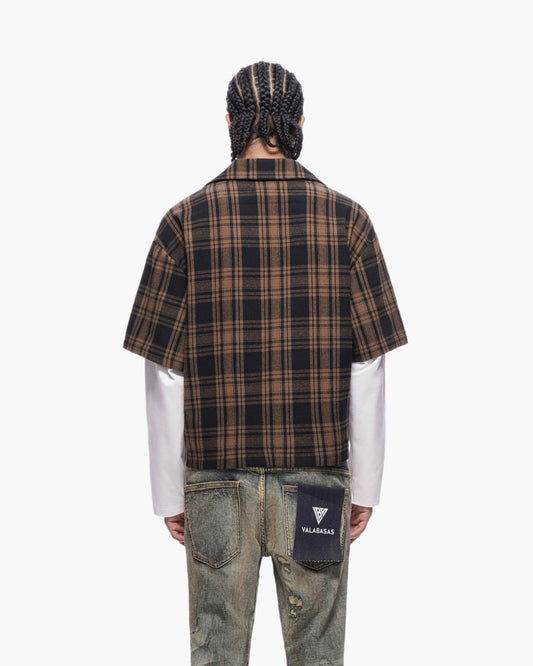 Rip Layered Flannel Brown - Valabasas