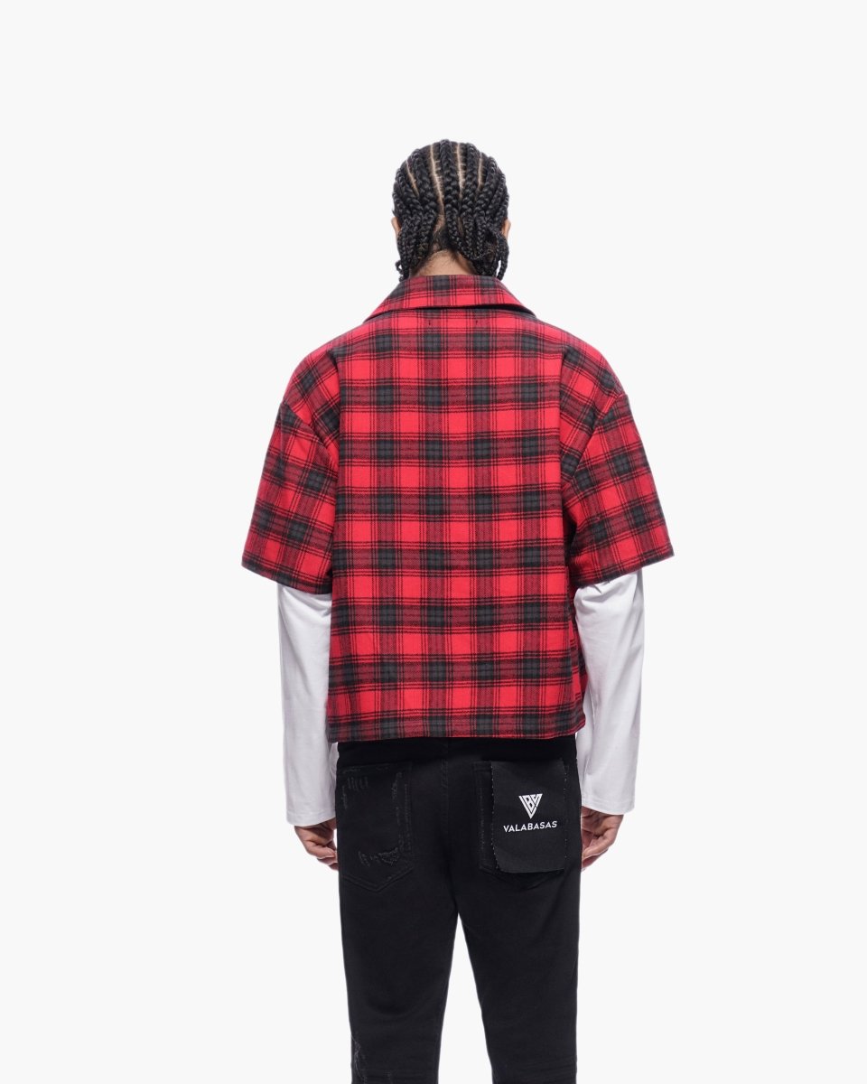 Rip Layered Flannel Red - Valabasas