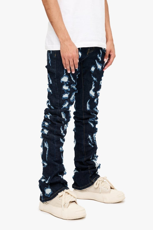 Riptide Stacked Flare Jean Indigo - Valabasas