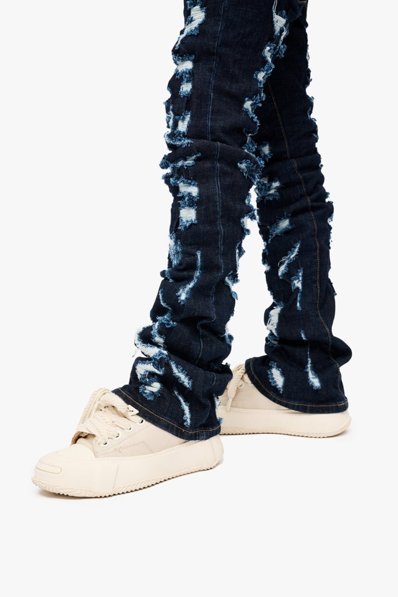 Riptide Stacked Flare Jean Indigo - Valabasas