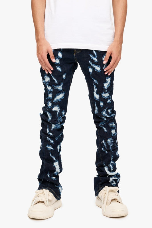 Riptide Stacked Flare Jean Indigo - Valabasas
