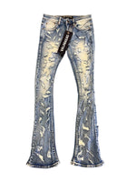 "RIPTIDE" VINTAGE WASH STACKED JEANY