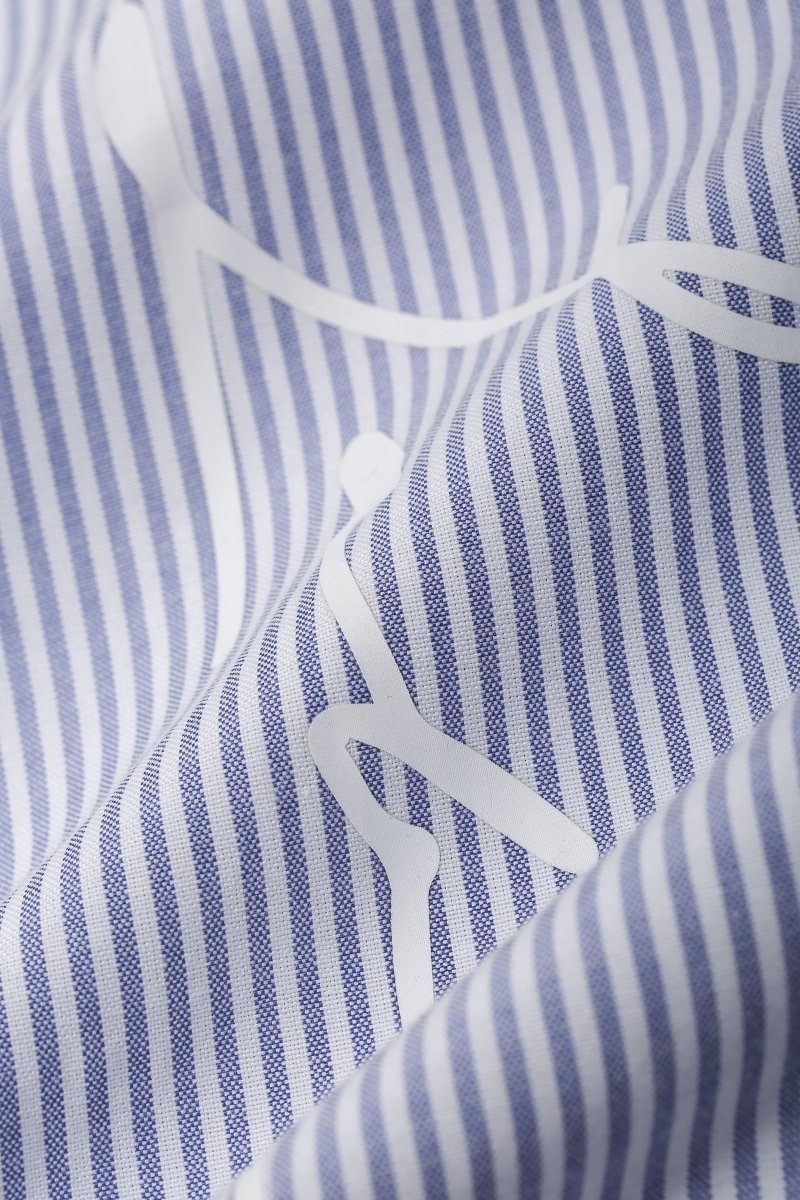 Rive Striped Button Down – Blue / White (Cotton Blend) - Valabasas