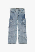 Rivet Baggy Blue Washed