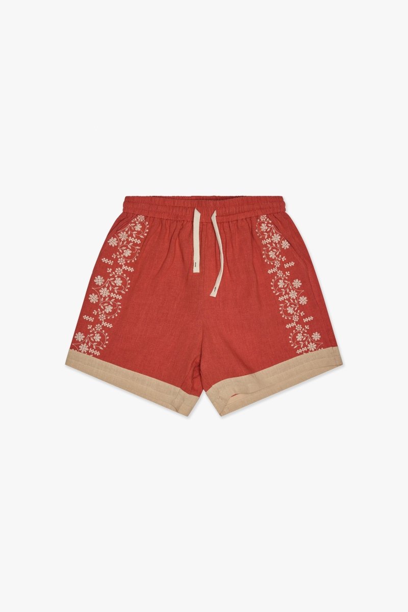 Rome Shorts Red - Valabasas