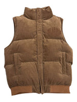"ROOK" CORDUROY PUFFER VEST GREEN