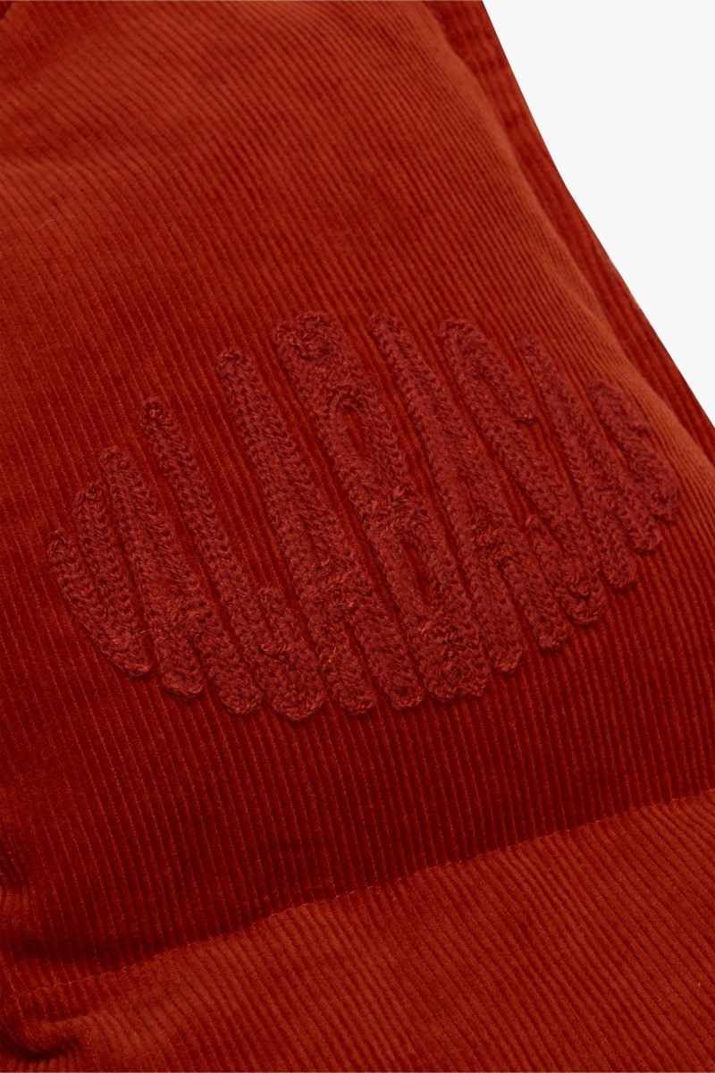 "ROOK" CORDUROY PUFFER VEST TANGERINE