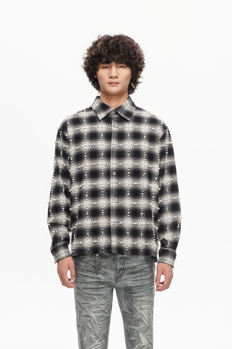 Routine Black Button Down - Valabasas