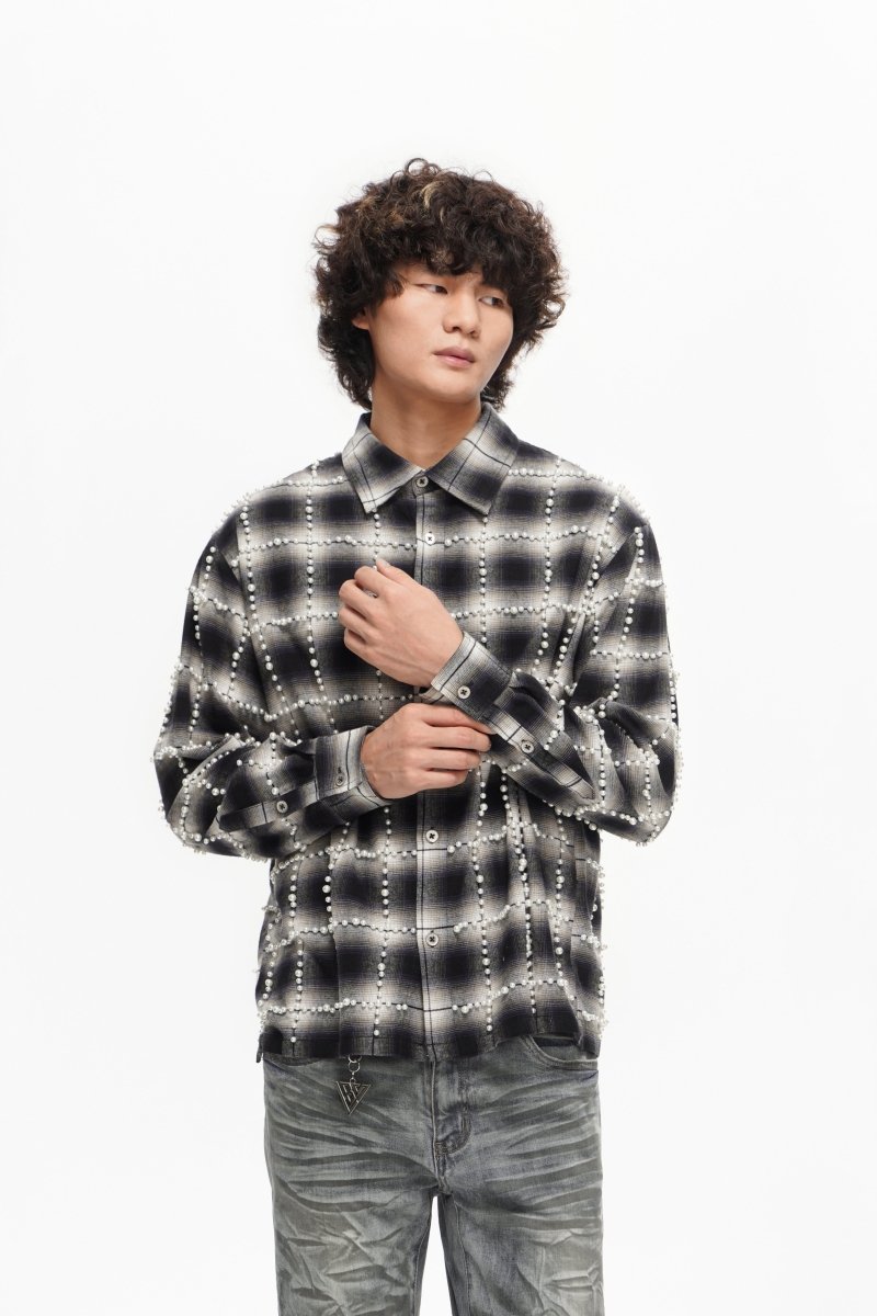 Routine Black Button Down - Valabasas