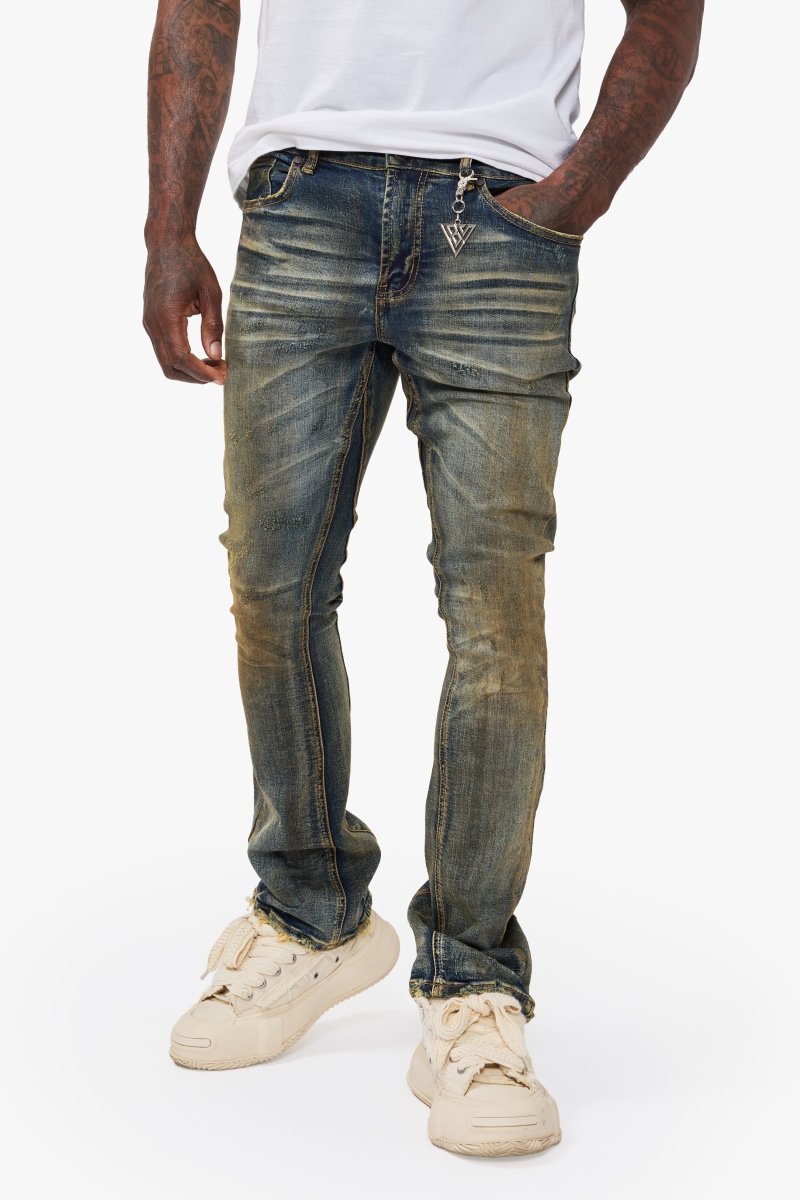 Rugged Vintage Blue Stacked - Valabasas