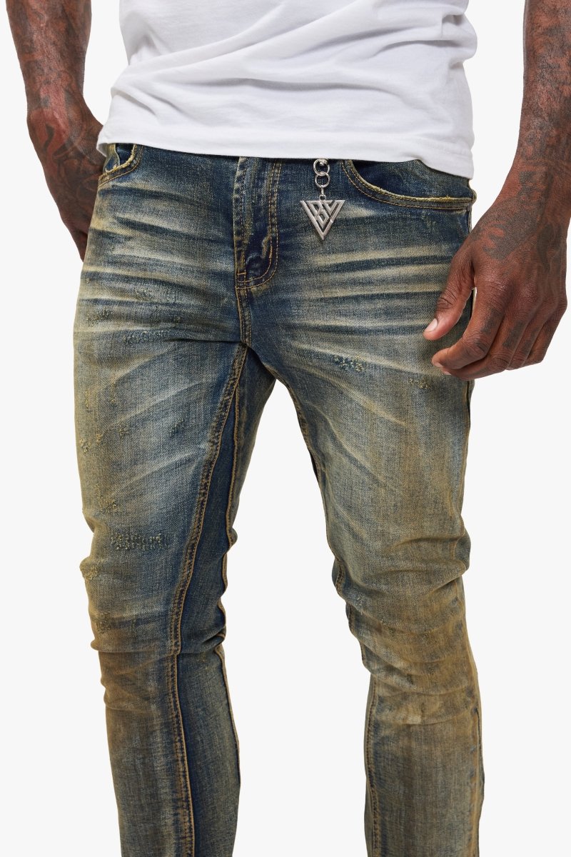 Rugged Vintage Blue Stacked - Valabasas