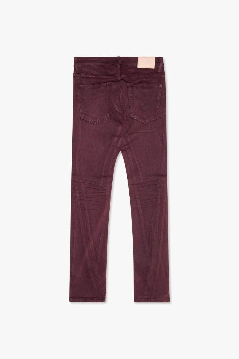 "RUNNER" SKINNY DENIM BURGUNDY - Valabasas