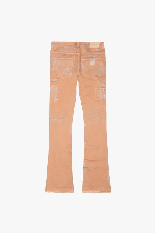 Rust - eze Stacked Flare Jean Rusty Metal - Valabasas