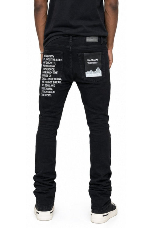 Ryze Black Straight Jeans - Valabasas
