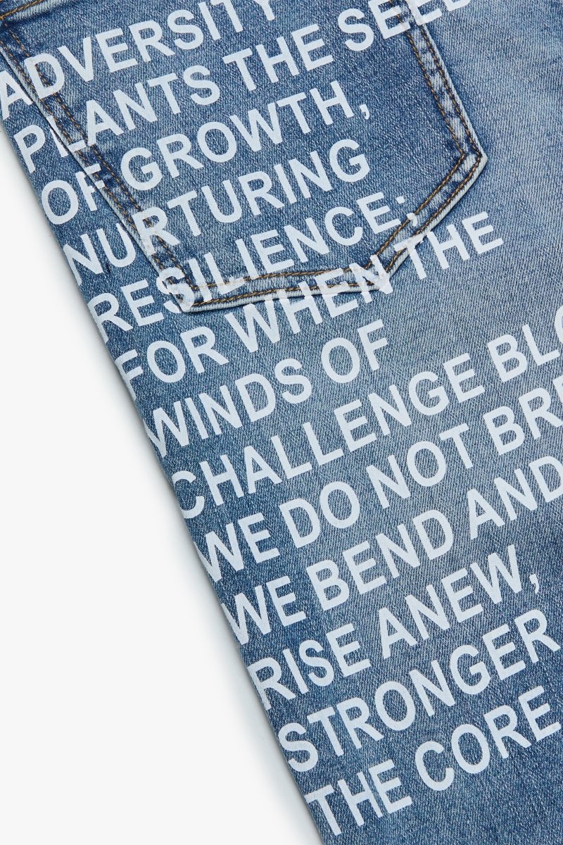 "RYZE"STRAIGHT JEAN LT BLUE - Valabasas