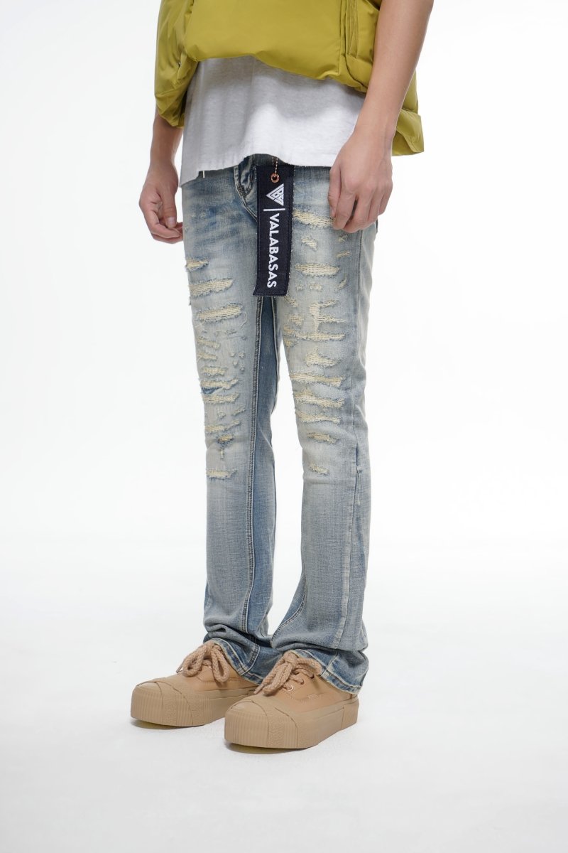 Sabotage Blue Washed Stacked - Valabasas