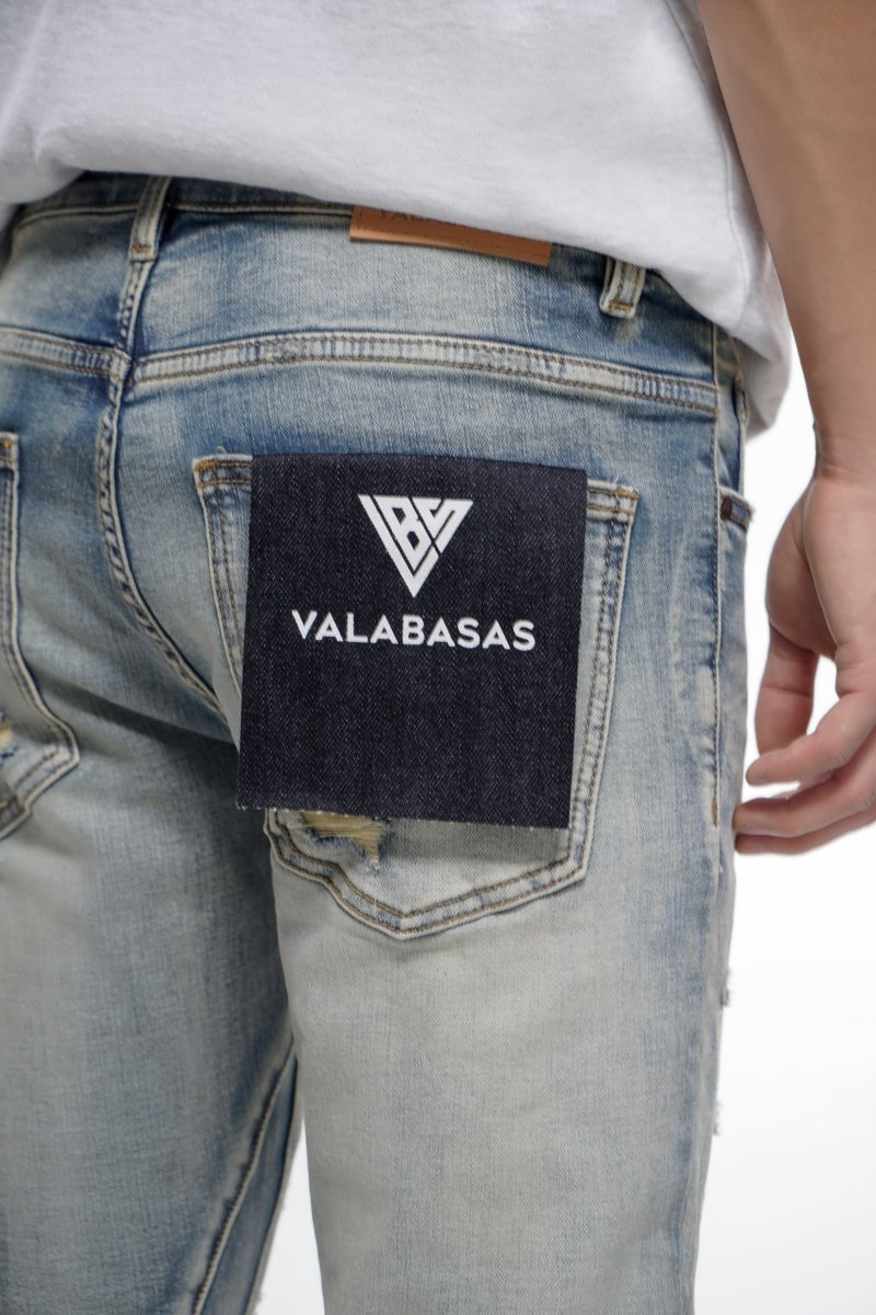 Sabotage Blue Washed Stacked - Valabasas