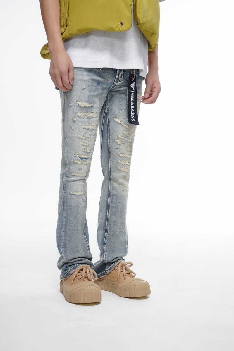 Sabotage Blue Washed Stacked – Valabasas