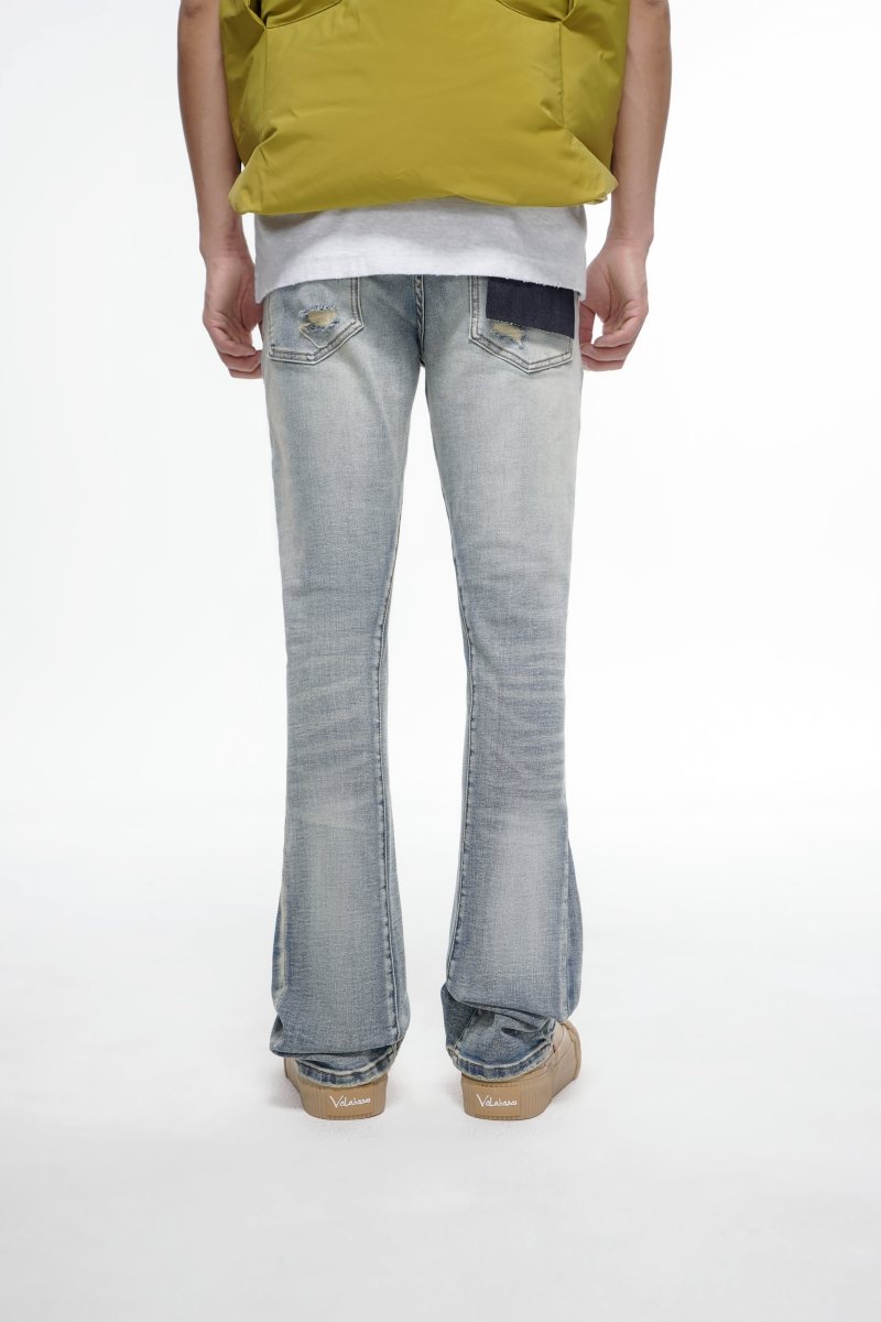 Sabotage Blue Washed Stacked - Valabasas