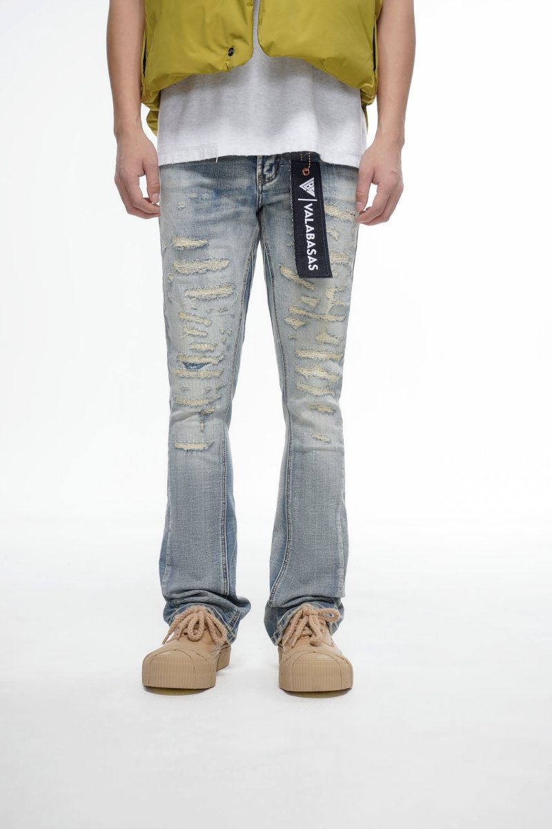 Sabotage Blue Washed Stacked - Valabasas