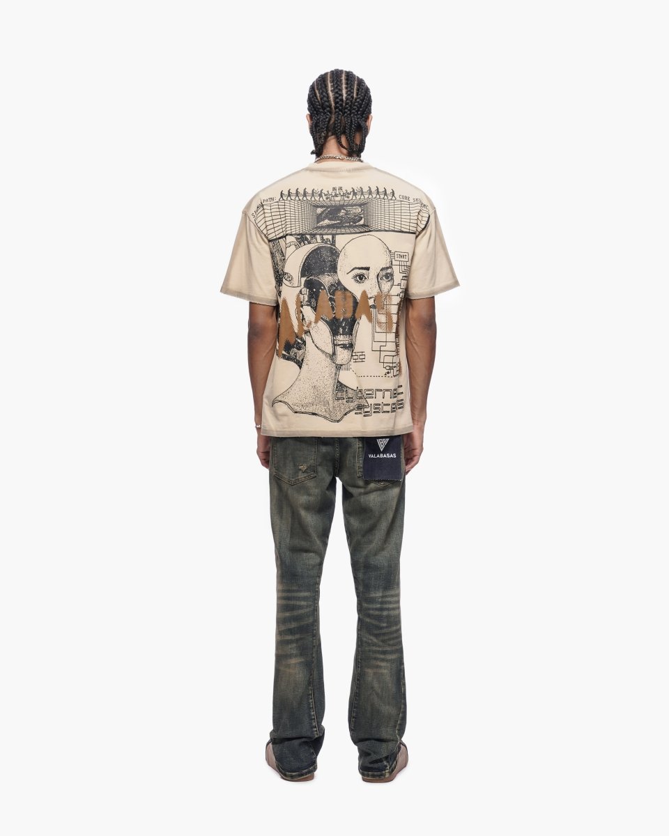 Sabotage Stacked Light Vintage Wash Jeans - Valabasas