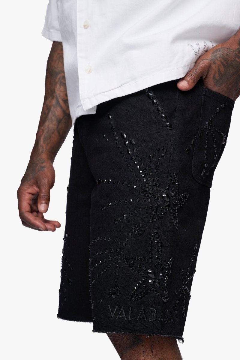 Samba Jet Black Jorts - Valabasas