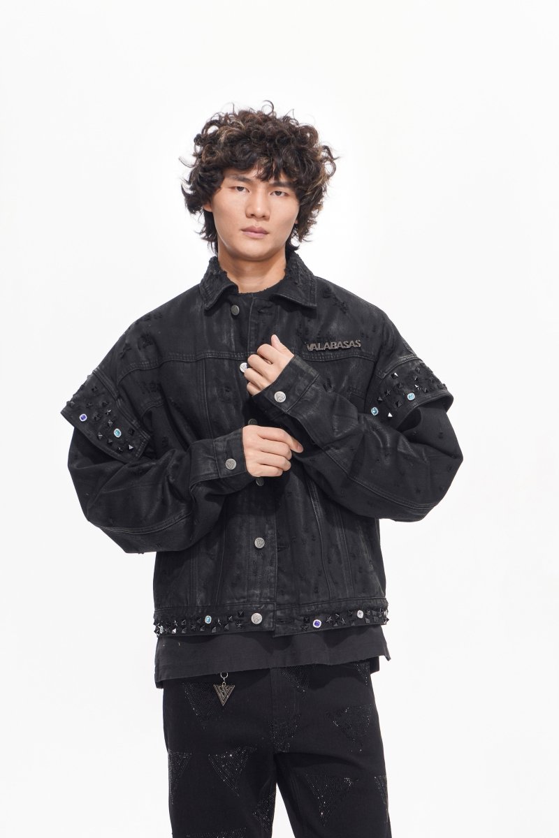 Scavenge Jacket Black Waxed - Valabasas