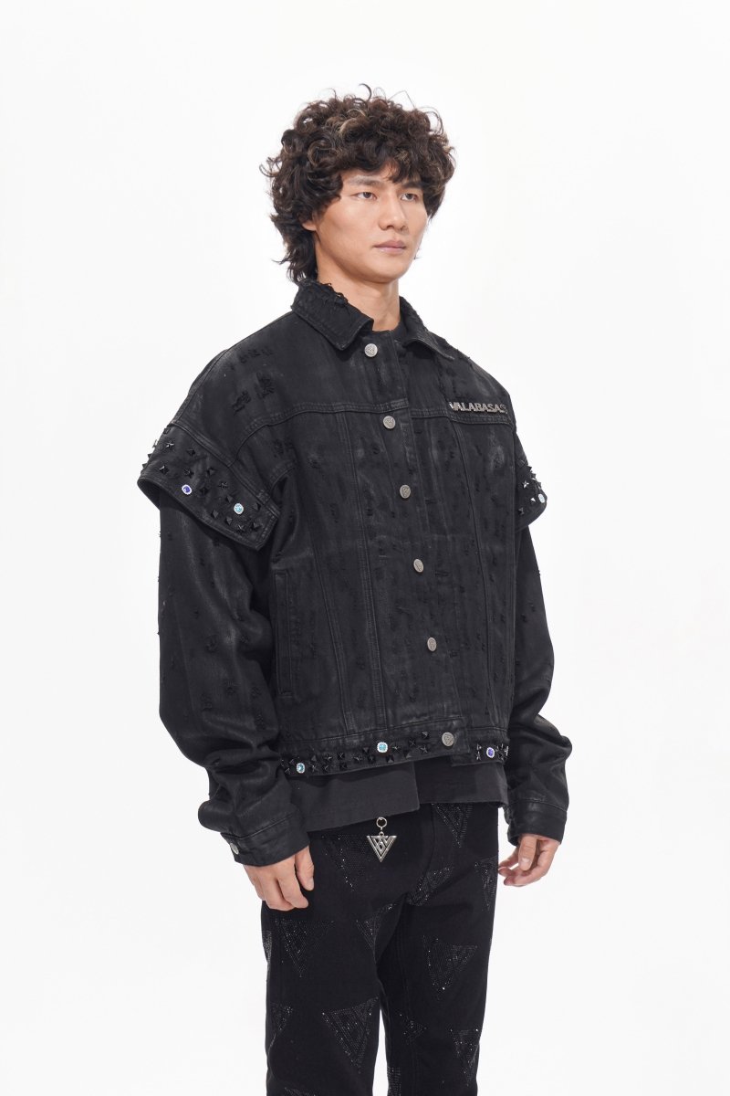 Scavenge Jacket Black Waxed - Valabasas