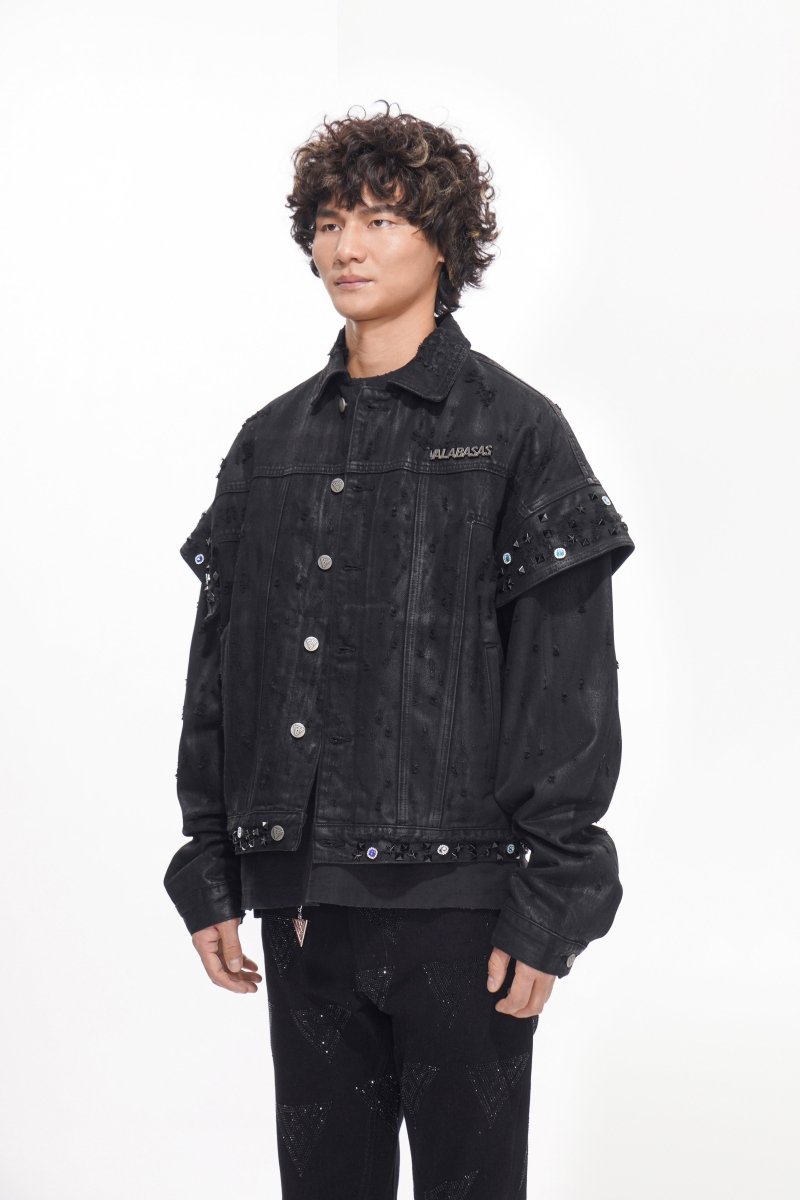 Scavenge Jacket Black Waxed - Valabasas