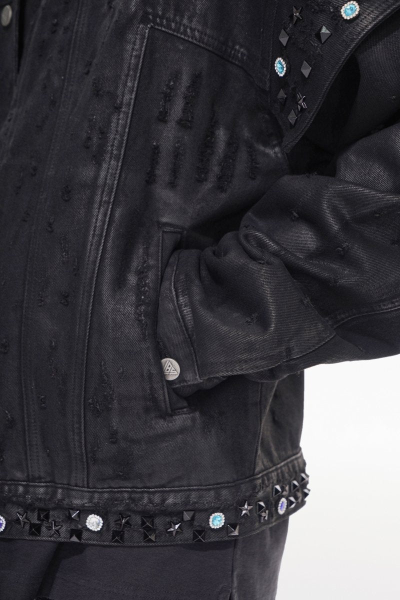 Scavenge Jacket Black Waxed - Valabasas