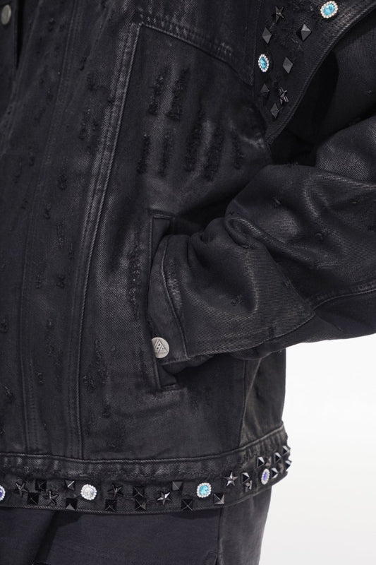Scavenge Jacket Black Waxed - Valabasas