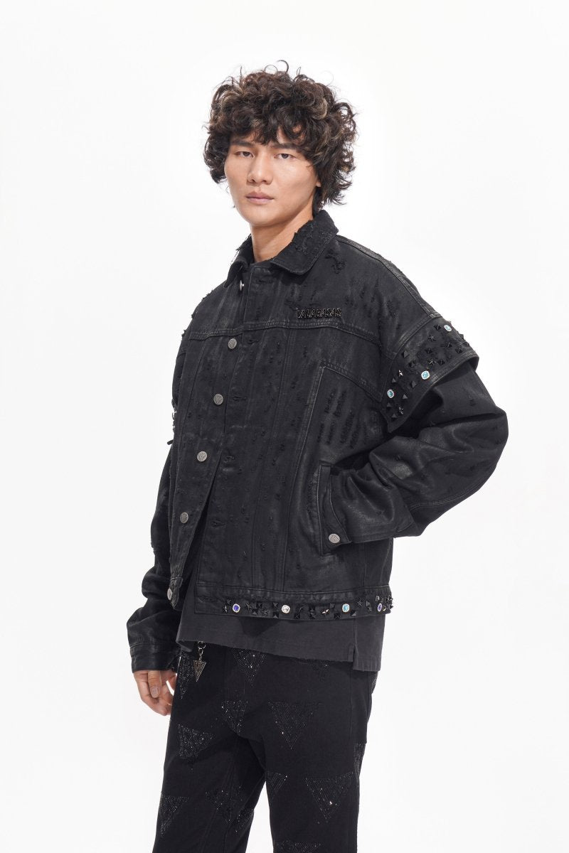 Scavenge Jacket Black Waxed - Valabasas