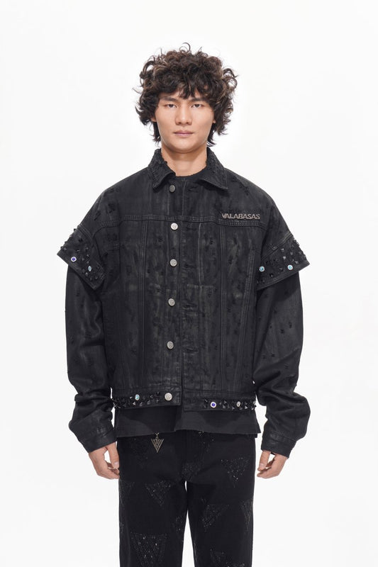 Scavenge Jacket Black Waxed - Valabasas