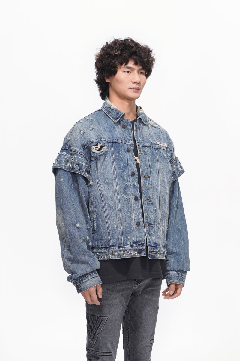 Scavenge Jacket Blue Washed - Valabasas