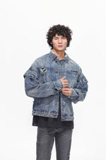 Scavenge Jacket Blue Washed
