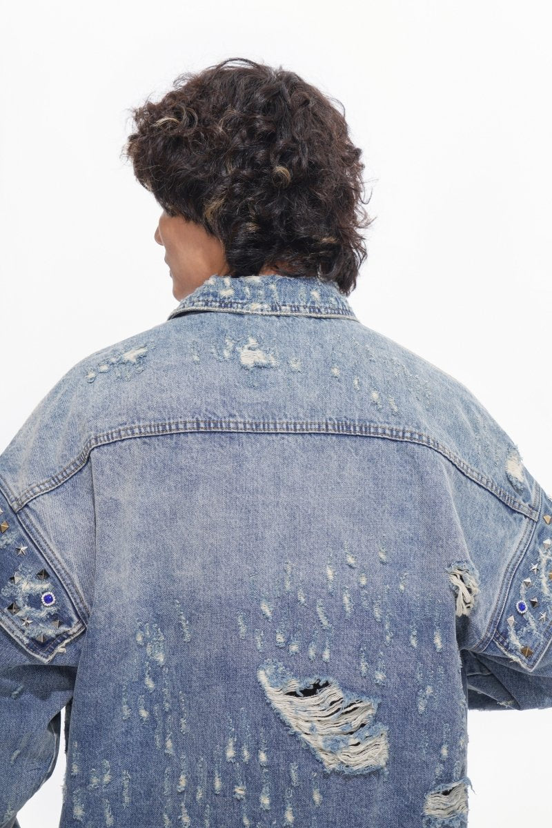 Scavenge Jacket Blue Washed - Valabasas