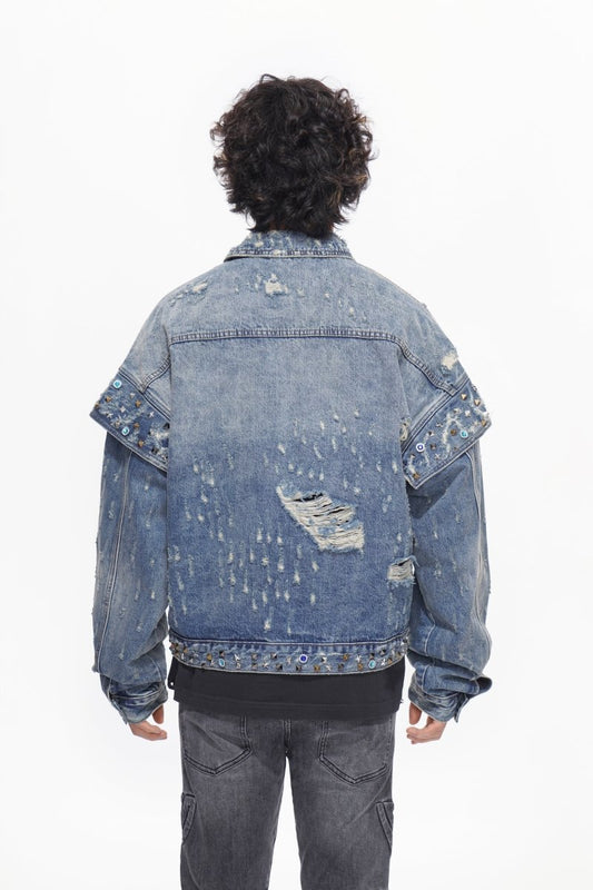 Scavenge Jacket Blue Washed - Valabasas