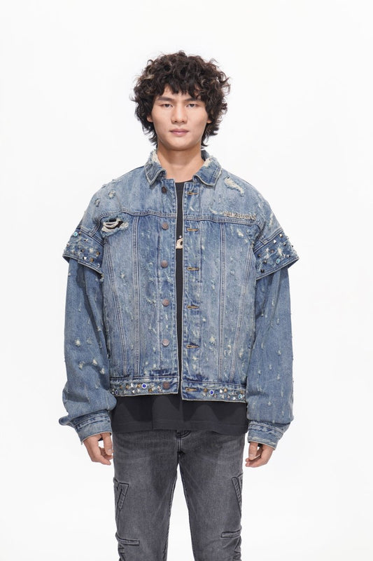 Scavenge Jacket Blue Washed - Valabasas