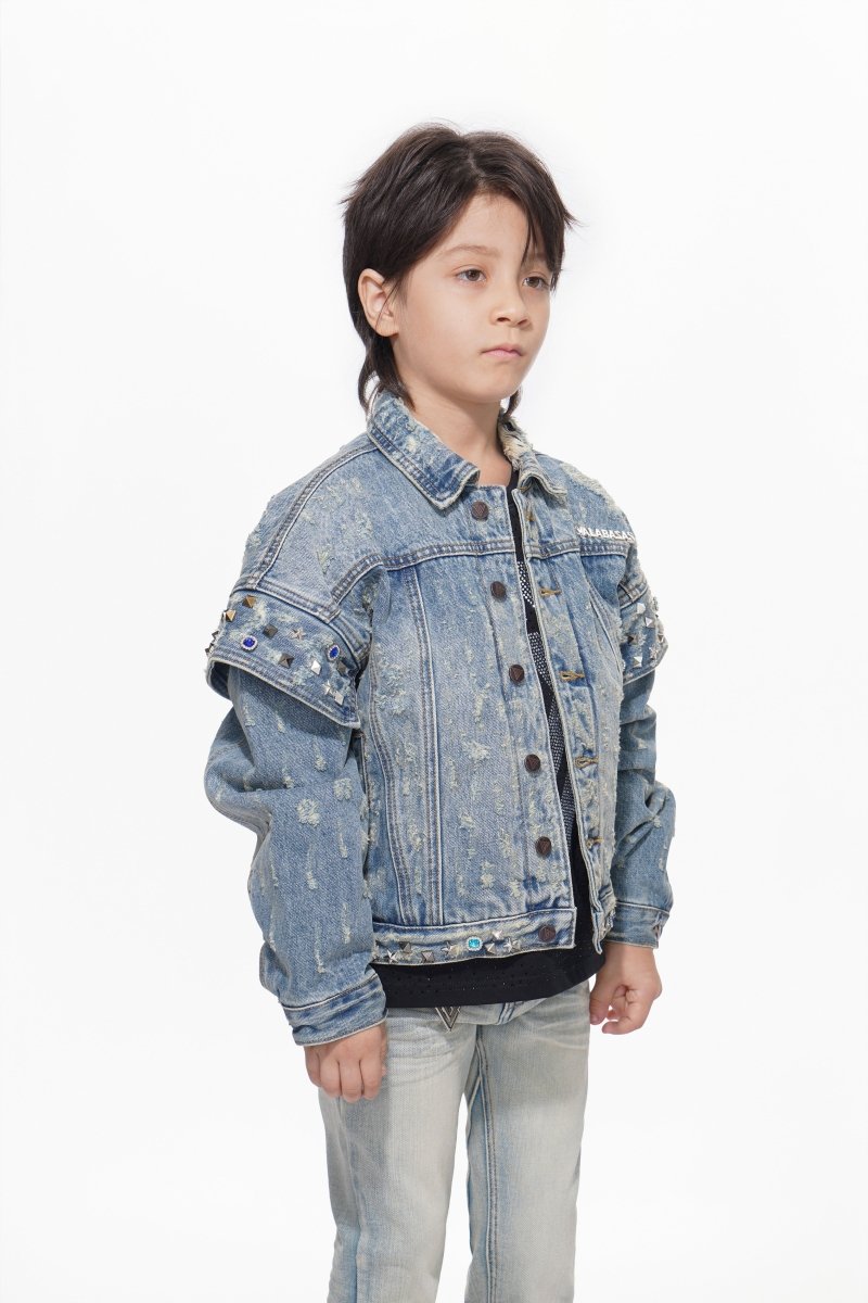 Scavenge Kids Blue Washed Jacket - Valabasas
