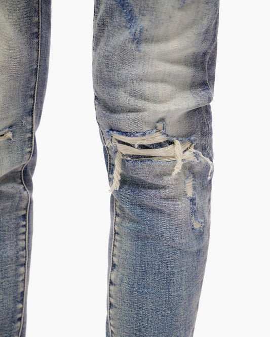 Scimitar Dark Blue Wash Skinny Jeans - Valabasas