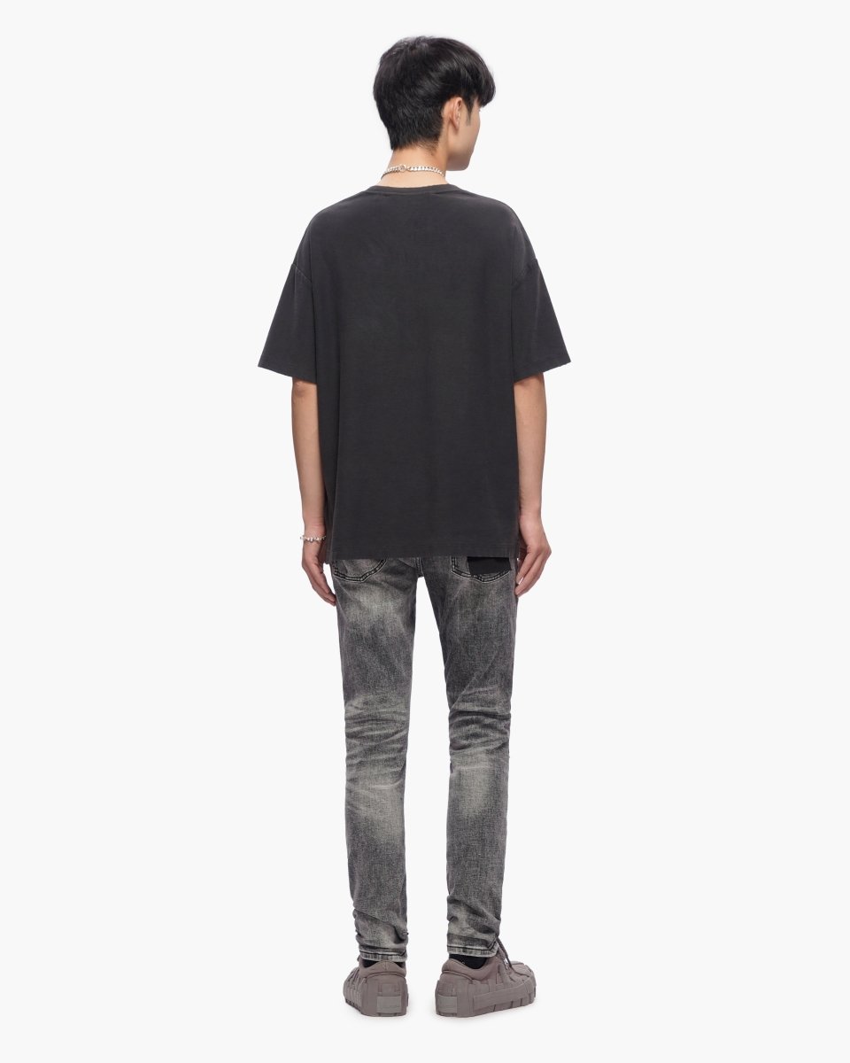 Scimitar Grey Wash Skinny Jeans - Valabasas